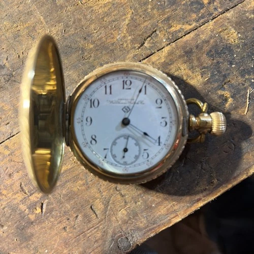 Antique American Waltham Pocket Watch Hunter  Case Works