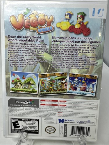 Veggy World (Nintendo Wii, 2010) Tested Working Authentic! *Read* - Picture 2 of 7