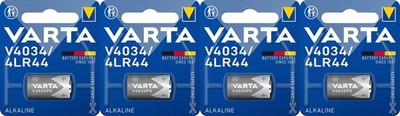 4x Varta Professional Electronics Alkali 4LR44 6 V (1er Blister)