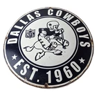 Vintage Dallas Cowboys Porcelain Sign - Texas Football NFL Gas Pump Sign