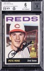 1964 Topps #125 Pete Rose CENTERED /AUTO BVG BGS 6 9 Gold Cup ROY MLB Hit King — photo 1
