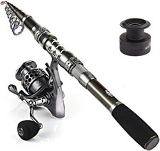 , Kit Da Pesca Con Canna Da Pesca Telescopica E Mulinello Da Spinning, per Viagg