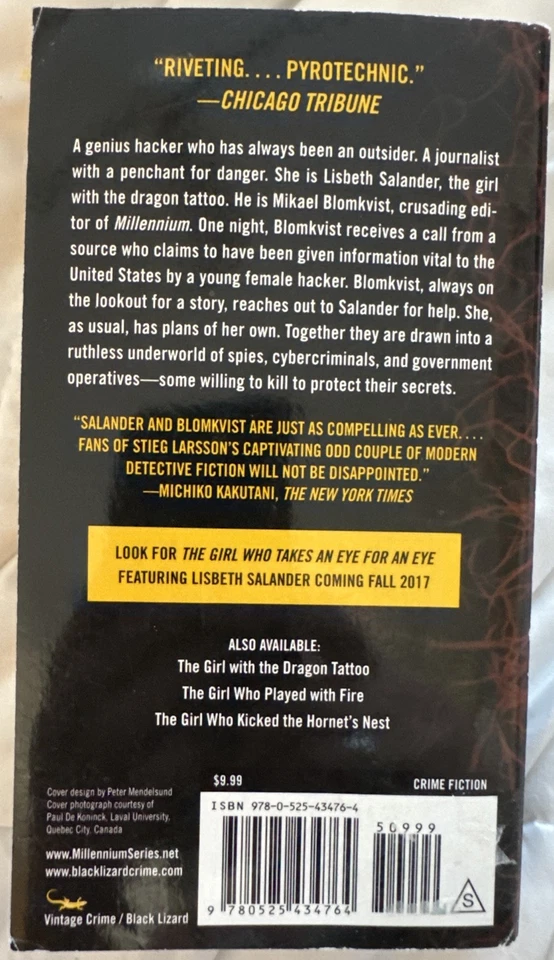 the girl in the spiders web book - Image 2 of 4