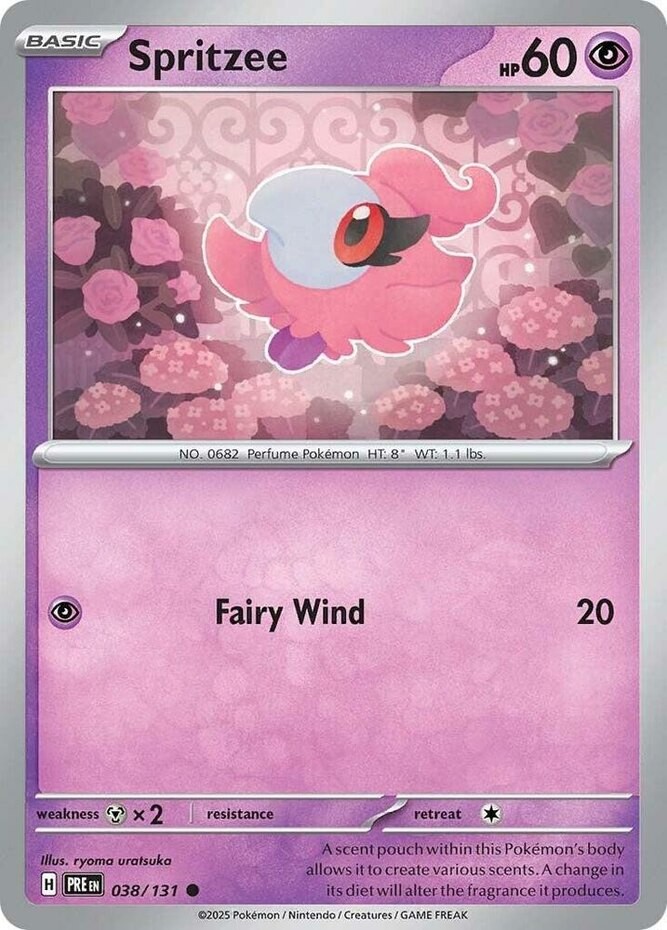 Spritzee - 038/131 - Common - Reverse Holo (Near Mint) Prismatic Evolutions - Ps
