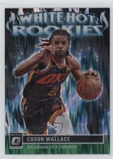 2023 Panini Donruss Optic White Hot Rookies Green Shock Prizm Cason Wallace 13hz