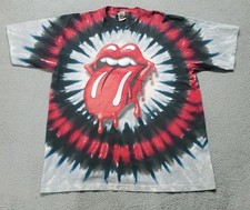 Liquid Blue Rolling Stones Vintage T-Shirt Men's Size XL Tie Dye 2004