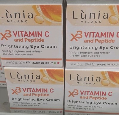 Lùnia Milano X3 Vitamin C & Peptide Brightening Eye Cream, 1.0 oz / 30 ml