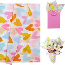 Tissue Paper,Colorful Wrapping Paper,20sheets Heart Shape 20sheets 