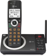 AT&T Cordless Phone Answering Machine Call Block Caller ID Long Range 1 Handset