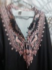 Primt Kurta  Mens Jarry Kurta.size Xl Black Polyster 9  Botton.decorate  — photo 2