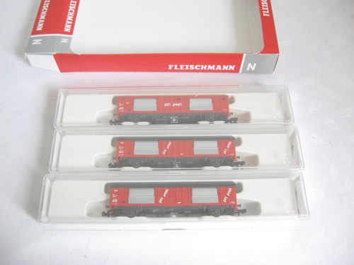 JI44* Fleischmann N 834801 Postwagen-Set 3Tlg OVP | Condition: Gebraucht