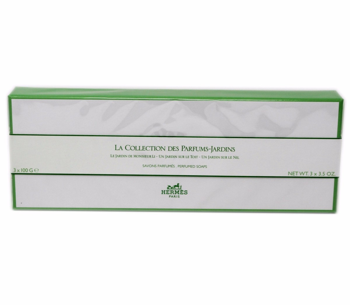 HERMES LA COLLECTION DES PARFUMS-JARDINS PERFUMED SOAPS 3x100 G
