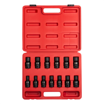 Sunex 2665 13-Piece 1/2'' Drive Metric Universal Impact Socket Set