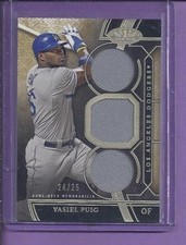 2015 Topps Tier One Triple Game Used YASIEL PUIG no.TOR-YP  dodgers  #24/25