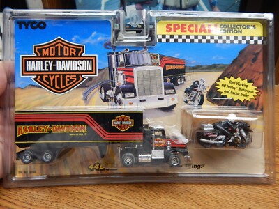 TYCO 9090 MAGNUM 440-X2 HARLEY DAVIDSON MOTORCYCLE TRAILER SLOT CAR NIP HO SCALE