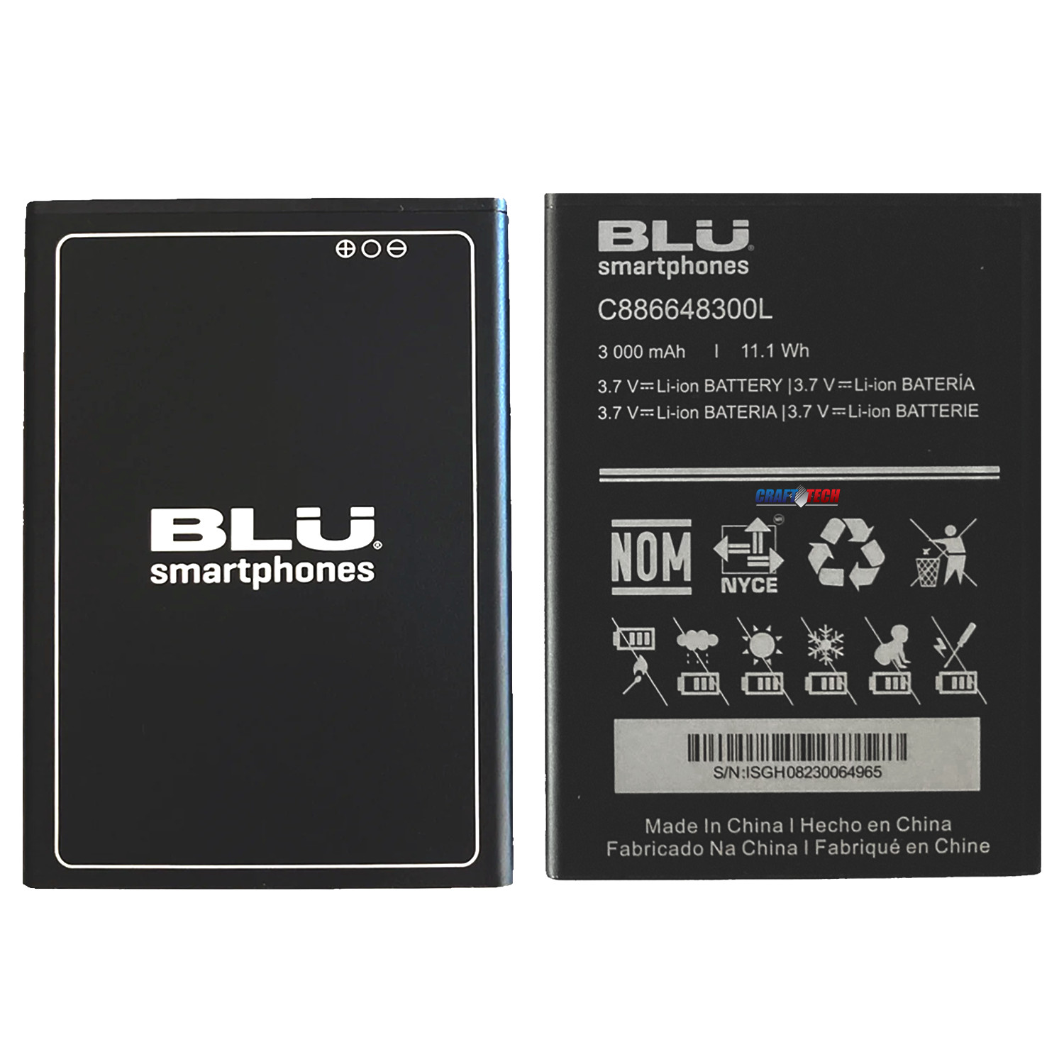 BLU OEM Cell phone  Battery 3000mAh 11.1Wh for BLU J10L 6.2&rdquo; HD Display 4G LTE