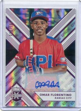 2018 Elite Extra Edition Aspirations Purple Autographs Omar Florentino Auto /100