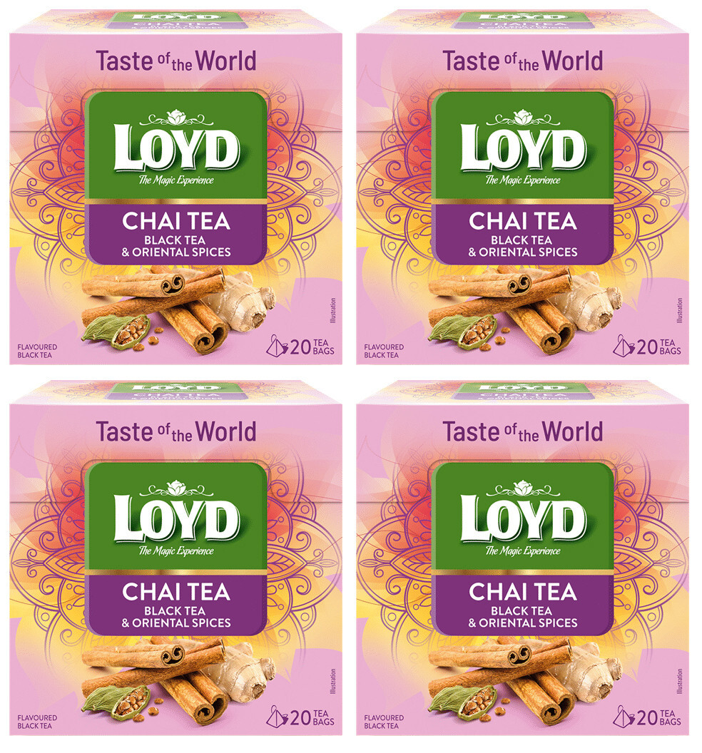 Black Tea With Oriental Spices Boxes Pyramid Teabags 36g 1.2