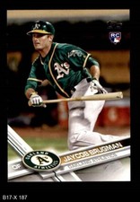 2017 Topps Update #187 Jaycob Brugman Athletics RC 8 - NM/MT