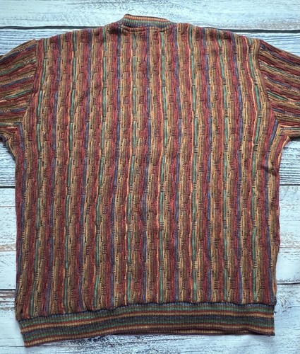Maglione uomo Norm Thompson stile Coogi maglione grande nonno *Leggi descrizione - Foto 13 di 13
