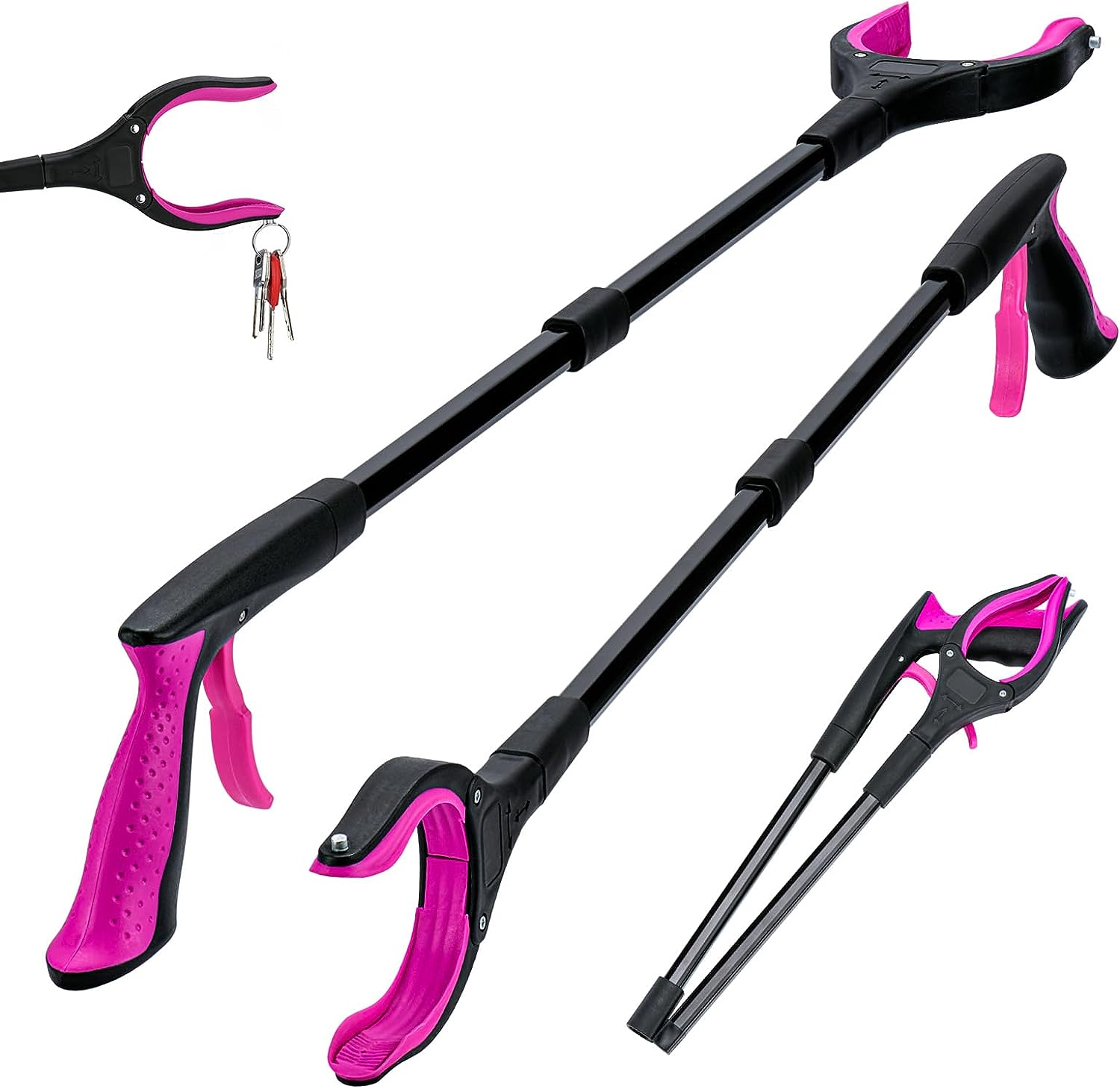 2Pack 32" Grabber Tool Foldable Grabber with Lightweight Extra Long