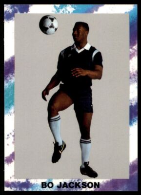 Bo KNOWS Soccer Purple/Blue Bo Jackson KC Royals / Oakland Raiders ODD RARE!