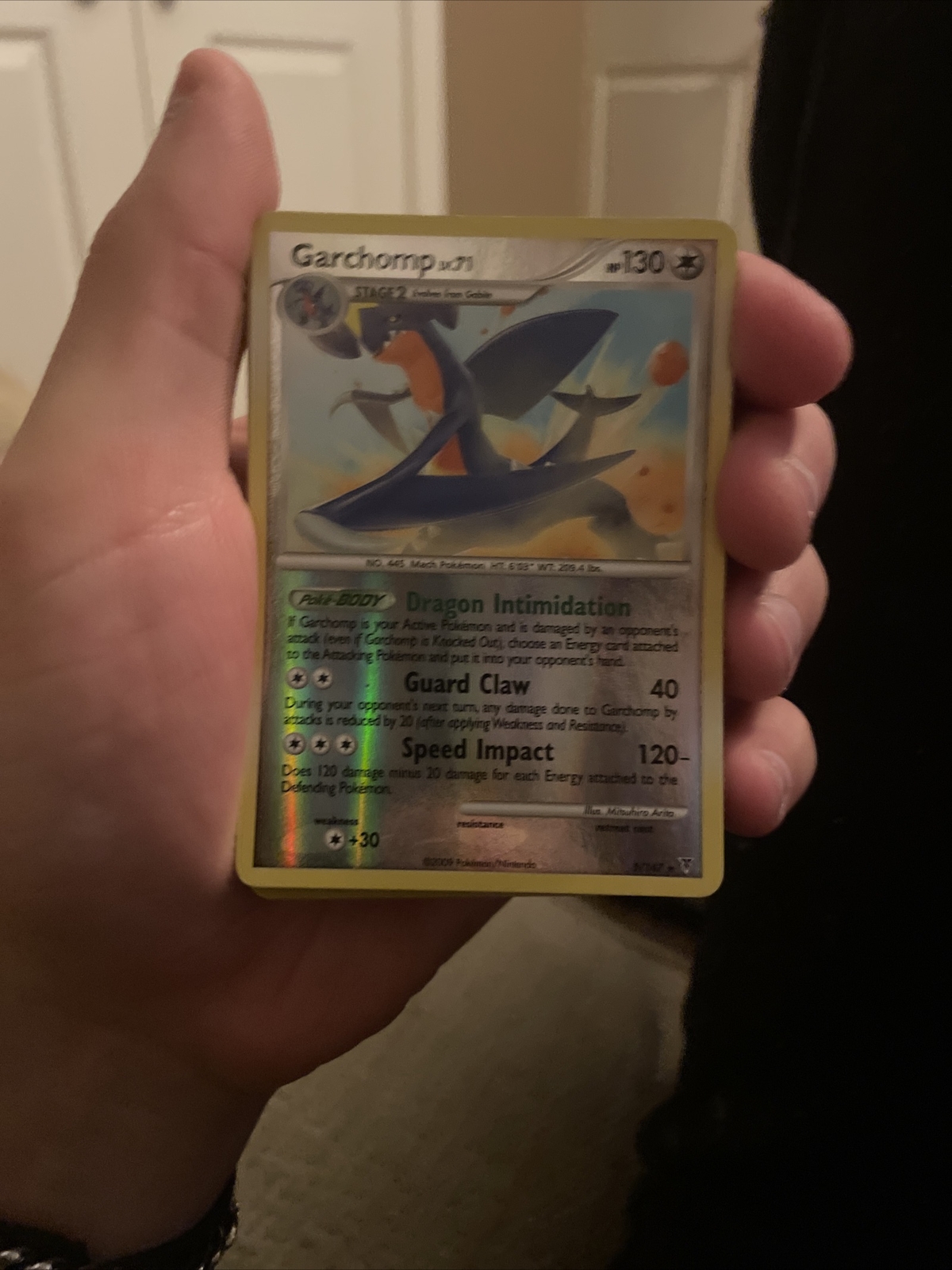 Pokemon TCG Supreme Victors Garchomp 5/147 REVERSE HOLOFOIL 2009 Nintendo NM