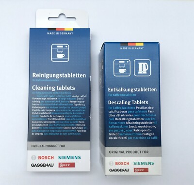  BOSCH  Siemens  10  Reinigungstabletten  6  Entkalkungstabletten 311864  311970