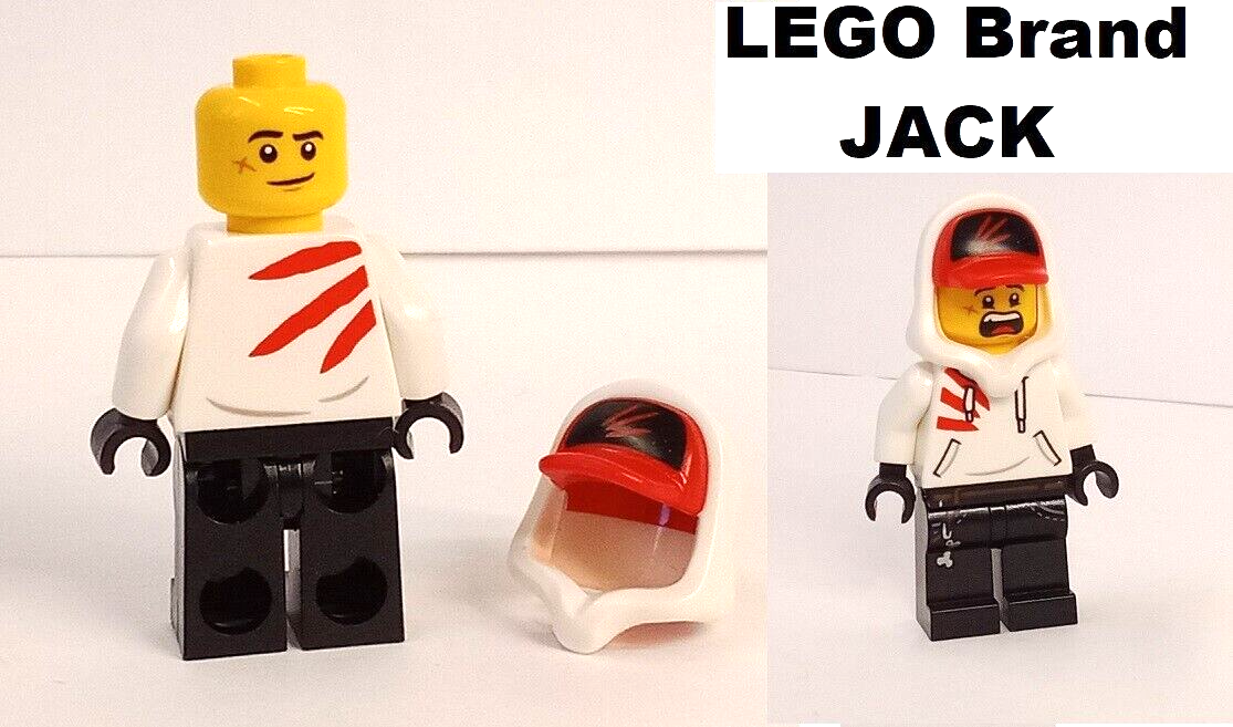 LEGO Hidden Side JACK Davids OPEN MOUTH Scared Two Sided Head Scar