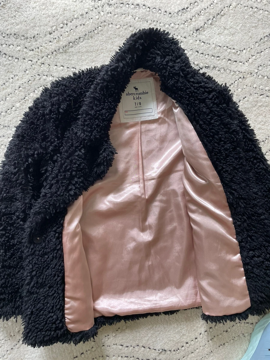 Kids black teddy best sale coat
