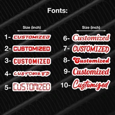 Custom Car Name Emblem Badge - Customized Text Names