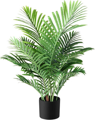 Fopamtri Kunstpflanzen Groß Areca Kunstpalme 90 Cm Im Topf Künstliche Pflanze Tr