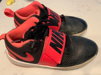 Nike Team Hustle D8 Basketball Sneakers Girls Shoes Size 4 Big Kid Black Pink Ebay