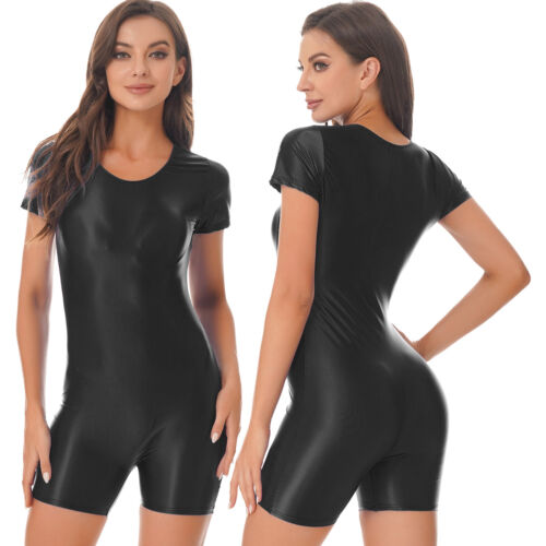 Women's Boyleg Swimsuit One Piece Athletic Wetsuit Swimsuit Rash Guard Swimwear - Picture 67 of 103