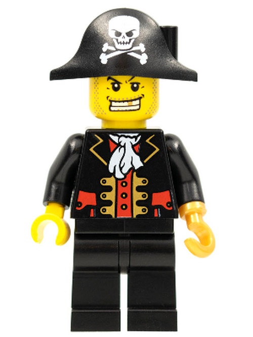 Minifigurine LEGO Pirate Captain au gilet noir col281 pour collectionneur