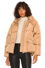 Nwt Women's Toast Society Pluto Puffer Jacket, Small, Cinnamon