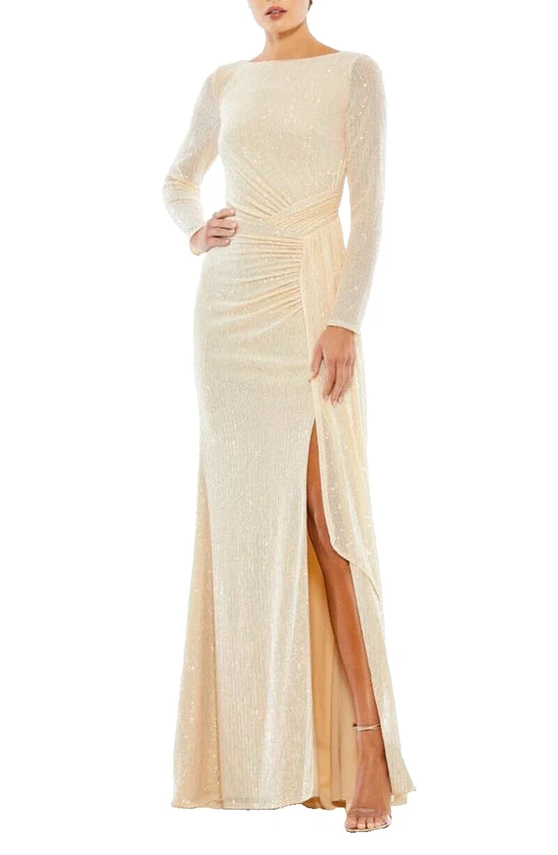 White Long Wrap Dresses