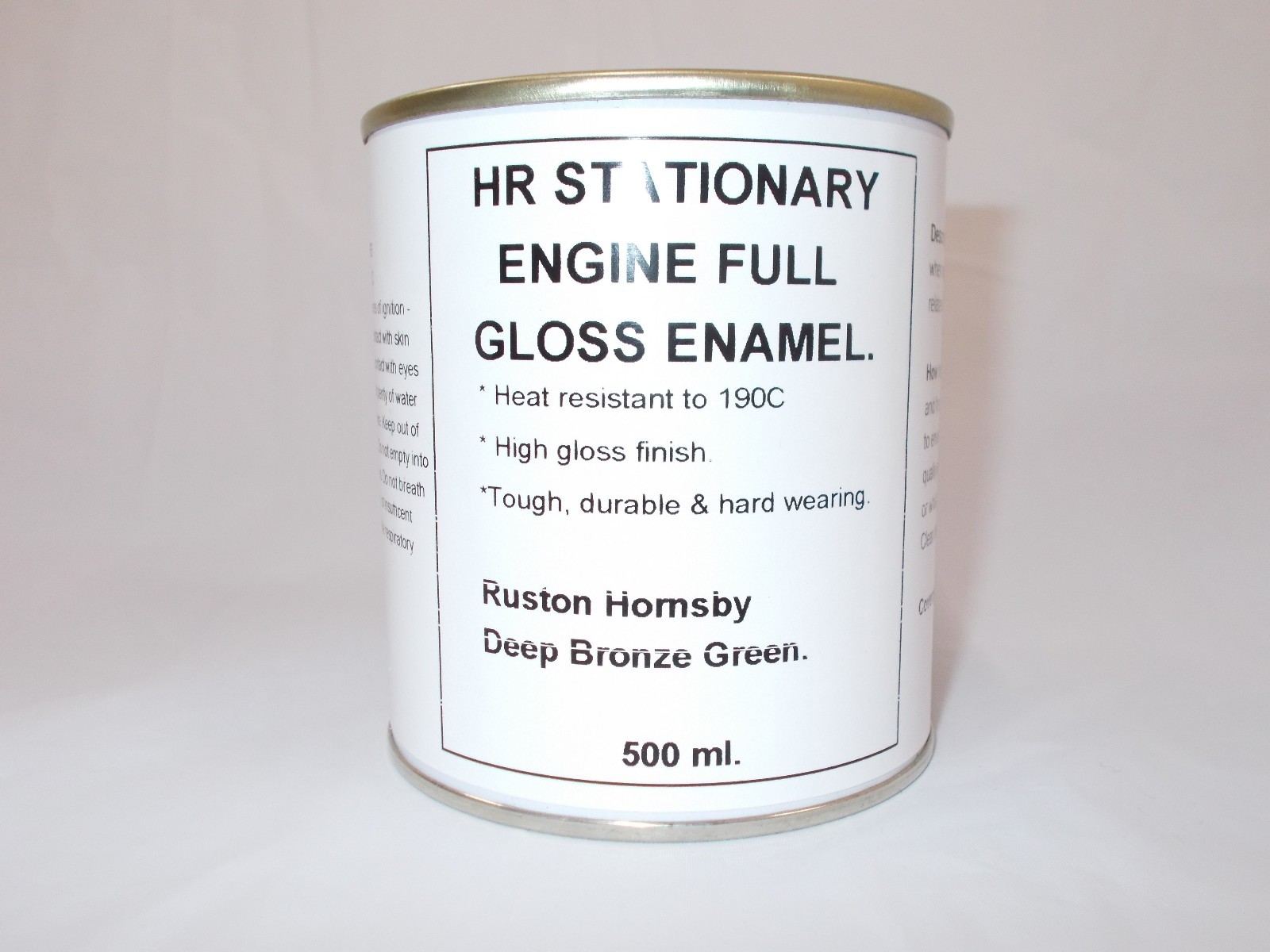1 x 500ml Ruston Hornsby Deep Bronze Green. Stationary Engine Gloss