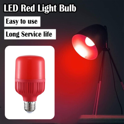 E27 Led Light Bulb Red Lantern Lamp High Shell 5w-20w Screw 220v Bulbs Power