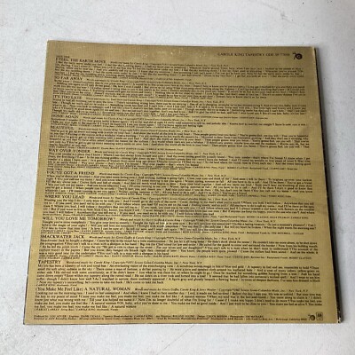 CAROLE KING LP Tapestry 1st Press 1971 Ode Records ODE SP 7709 VG