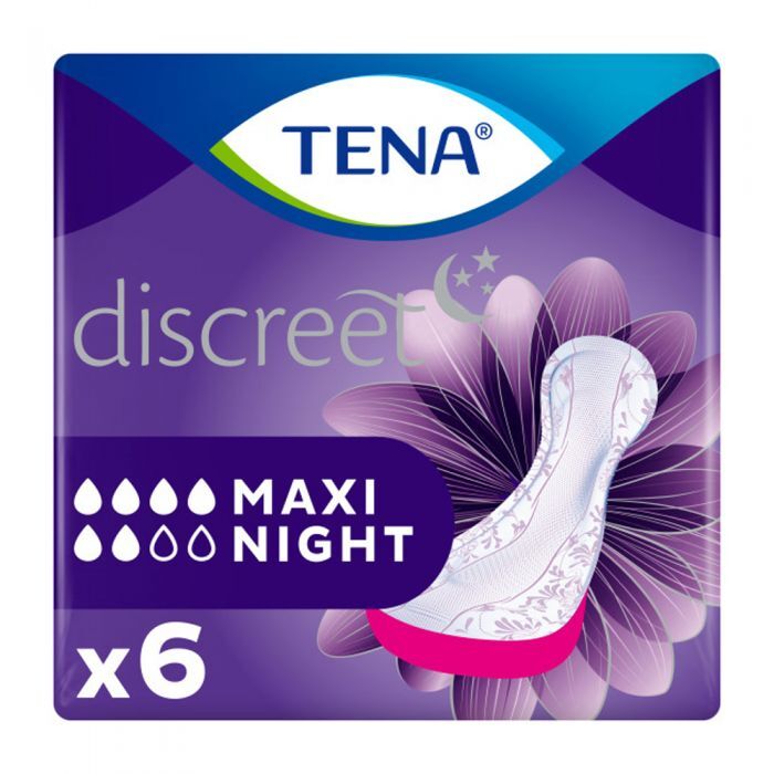 TENA Discreet Maxi Night | Pack of 6