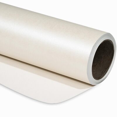 Off White Matte Wrapping Paper - Solid Color Pearly - Lustre Paper Off White ...