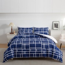 Duvet Cover Set King Size Luxury Reversible Quilt Cover Bedding Set Double