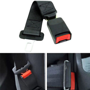 Black Universal Car Seat Seatbelt Safety Belt Extender Extension 7/8" Buckle Kit