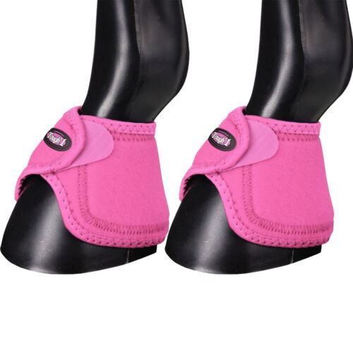 Guêtres De Jarret Magnétiques NC EQUINE - Paire Noire Nylon/Laine - NEUVES