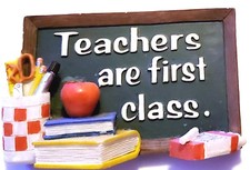 Teachers are First Class Resin Paper Binder Clip