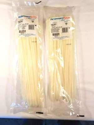 Standard Cable Tie T50L9C2 HELLERMANN TYTON, 15.4'', 50lb Strength - 200 COUNT
