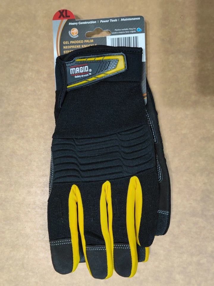 Guante de Trabajo Magid ProGrade Plus Cuero Sintético Palma Resistente Hombres Grande/XL Foto 4 de 4