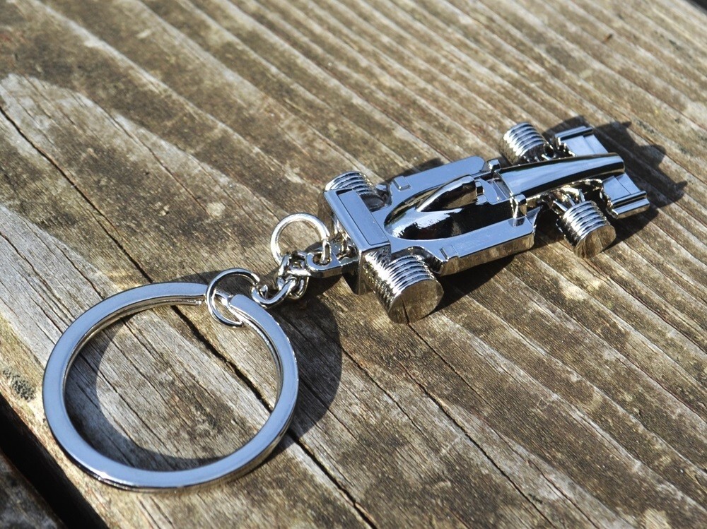 Formula 1 Race Car Keychain - Formula One Key Ring - F1