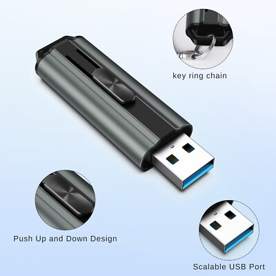 Kootion USB3.1 256GB Ultra Fast Flash Drive Memory Stick Data transit to 380MB/S